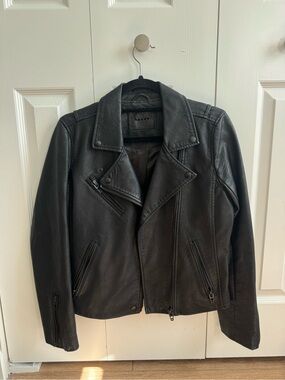Blank NYC Black Leather Moto Jacket
